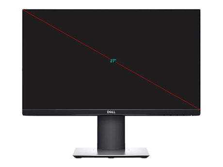 Dell P2719HE 27 Full HD 1920 x 1080 DisplayPort HDMI VGA USB Hub Anti-Glare Flicker-Free UltraThin Bezel LED Backlit Height Adjustable IPS Monitor