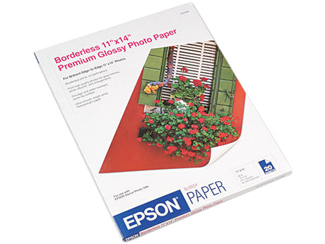 Epson S041466 Photo Paper 11 x 14 - High Gloss - 92 Brightness - 20 Sheet - White
