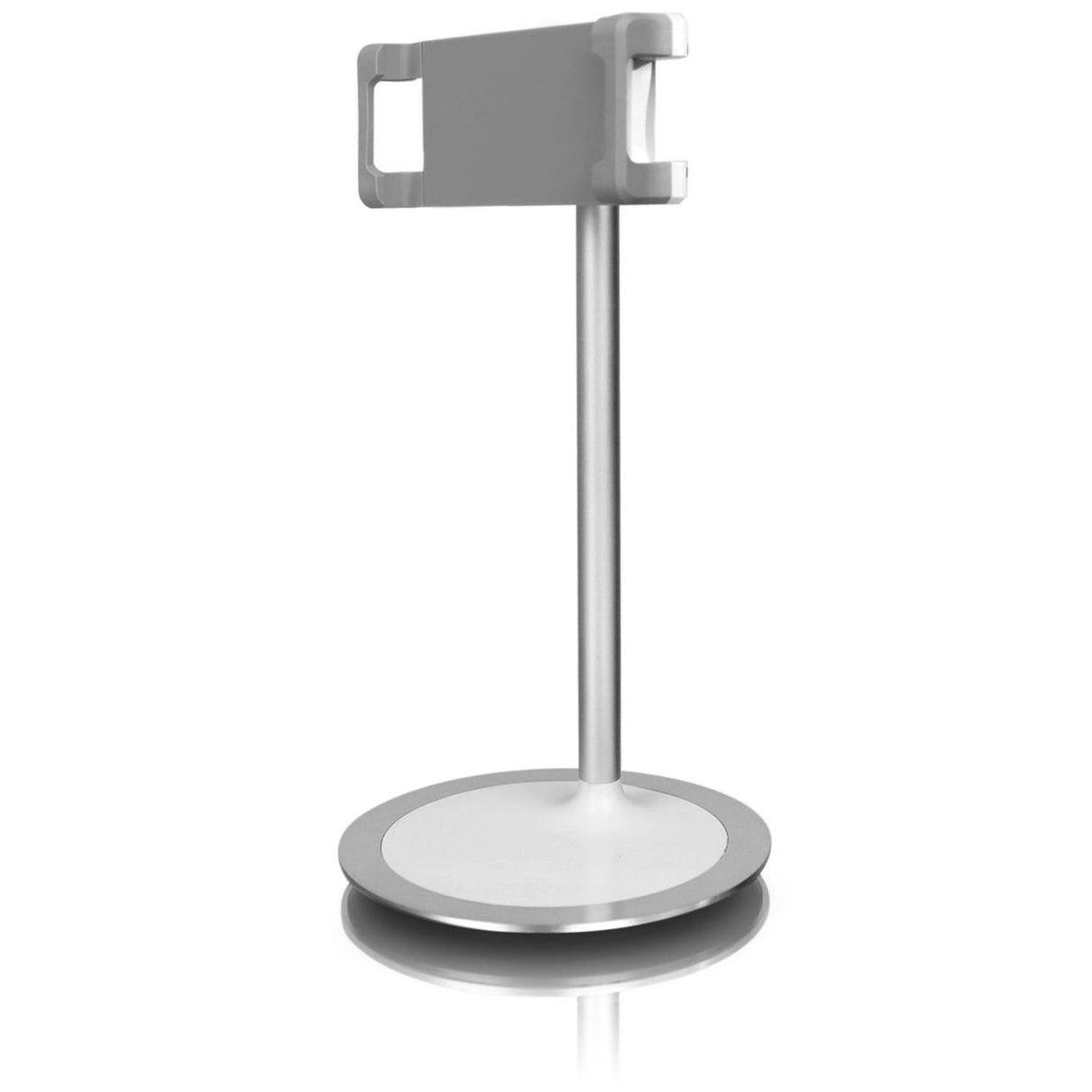 Aluratek Adjustable Desktop Smartphone & Tablet Stand, Holder for iPhone, Android, iPad, & Most Tablet Sizes (AUCH06F), Silver