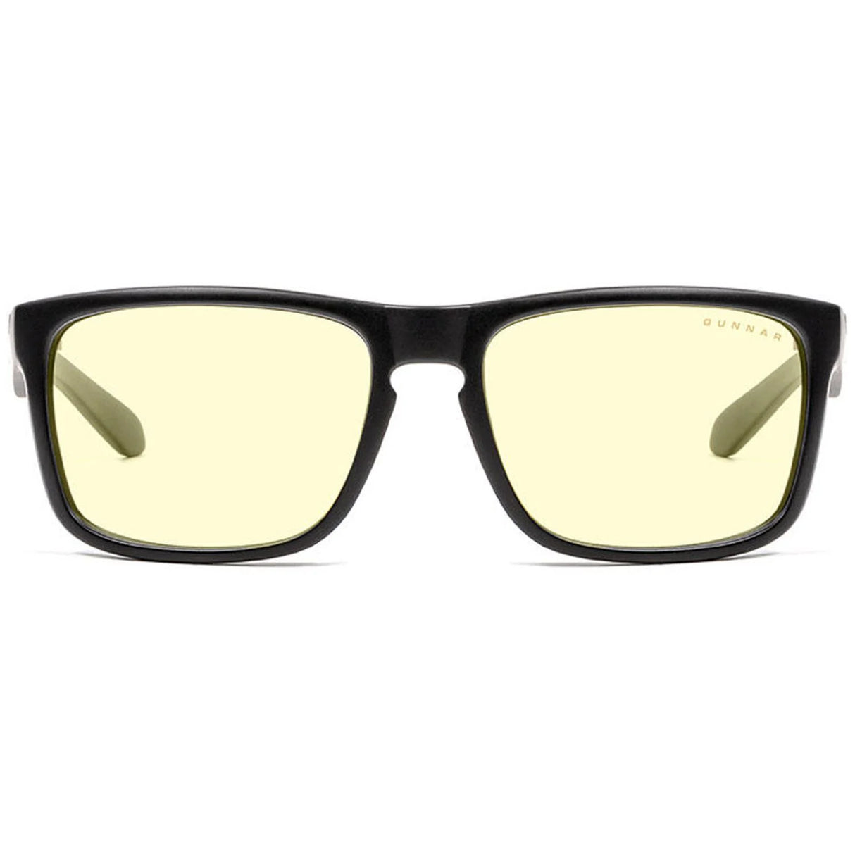 Gunnar Intercept Onyx Frame Computer Gaming Glasses - Amber Lens - Tint 65% Blue Light & 100% Uv Protection