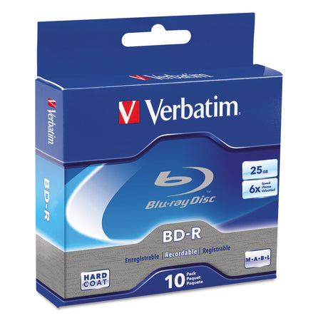 Verbatim BD-R 16x 25 GB/135 Minute Disc 10-Pack Cake Box