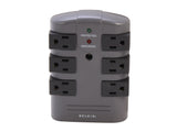 BELKIN BP106000 Wall Mount 6 Outlets 1080 Joules Pivot-Plug Surge Protector