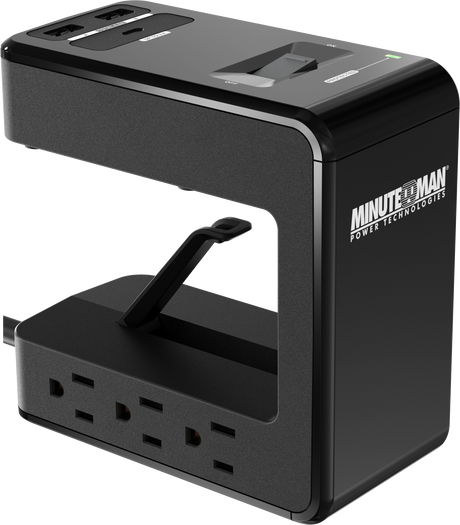 Minuteman MMS-DSK6U3 Surge Module, AC 120V - 1.8KW , 1080J, USB Charger MMS 6-outlet   U-Shaped Surge Protector