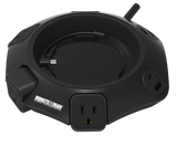 Minuteman MMS-POD4U4 Outlets Surge Suppressor/Protector - Right Angle - 4 x AC Power, 1 x USB Type C, 3 x USB Type A - 1080 J - 120 V AC Input - Telephone, Fax/Modem - 6 ft - Desk Mount