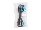 C2G 29917 16 AWG 250 Volt Computer Power Extension Cord - IEC320C14 (C14) to IEC320C13 (C13), TAA Compliant, Black (4 Feet, 1.21 Meters)