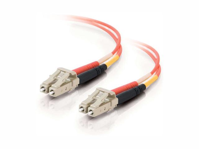 C2G 33036 OM2 Fiber Optic Cable - LC-LC 50/125 Duplex Multimode PVC Fiber Cable, Orange (32.8 Feet, 10 Meters)