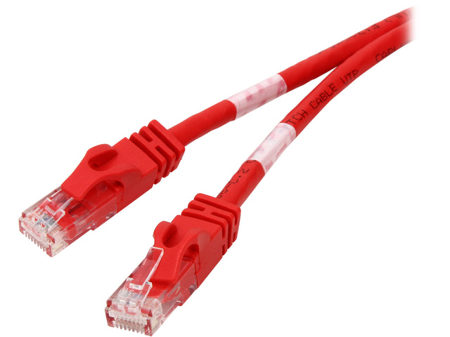 C2G 31381 Cat6 Crossover Cable - Snagless Unshielded Network Crossover Patch Cable, Red (5 Feet, 1.52 Meters)