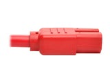 Tripp Lite Heavy-Duty Computer Power Cord, 15A, 14 AWG (IEC-320-C14 to IEC-320-C15), Red, 2 ft. (P018-002-ARD)