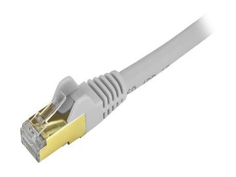 StarTech C6ASPAT9GR StarTech.com Cat6a Shielded Patch Cable - 9 ft - Gray -  Snagless RJ45 Cable - Ethernet Cord - Cat 6a Cable - 9ft