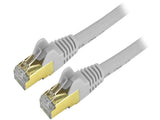 StarTech C6ASPAT9GR StarTech.com Cat6a Shielded Patch Cable - 9 ft - Gray -  Snagless RJ45 Cable - Ethernet Cord - Cat 6a Cable - 9ft