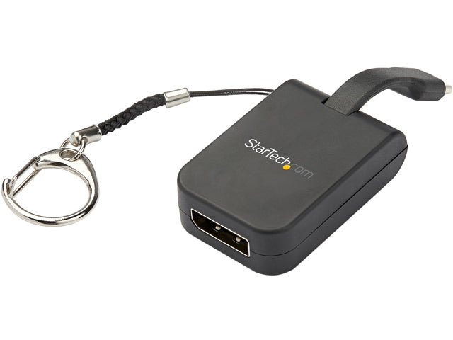 StarTech.com USB-C to DisplayPort Adapter - 4K 60Hz DP Adapter with Built-In Flex Cable and Keychain (CDP2DPFC)
