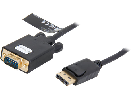 StarTech.com DP2VGAMM10B 10 ft. DisplayPort to VGA Adapter Converter Cable 1920x1200