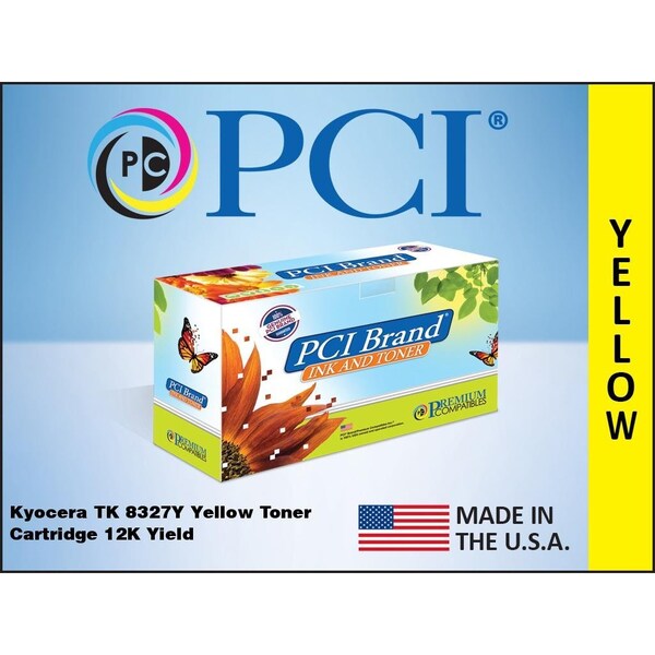 PCI Kyocera Tk-8327Y Yellow Toner Ctg