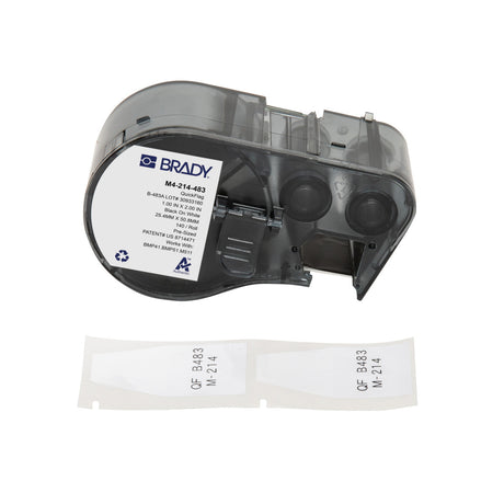 Brady QuickFlag Tapered Polyester Flag Labels With Ribbon For M4 M5 Printers - 2 X 1