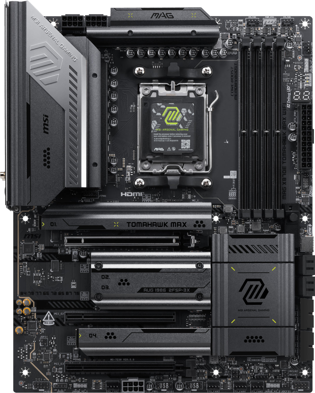 MSI MAG X870E TOMAHAWK MAX WIFI AM5 Motherboard