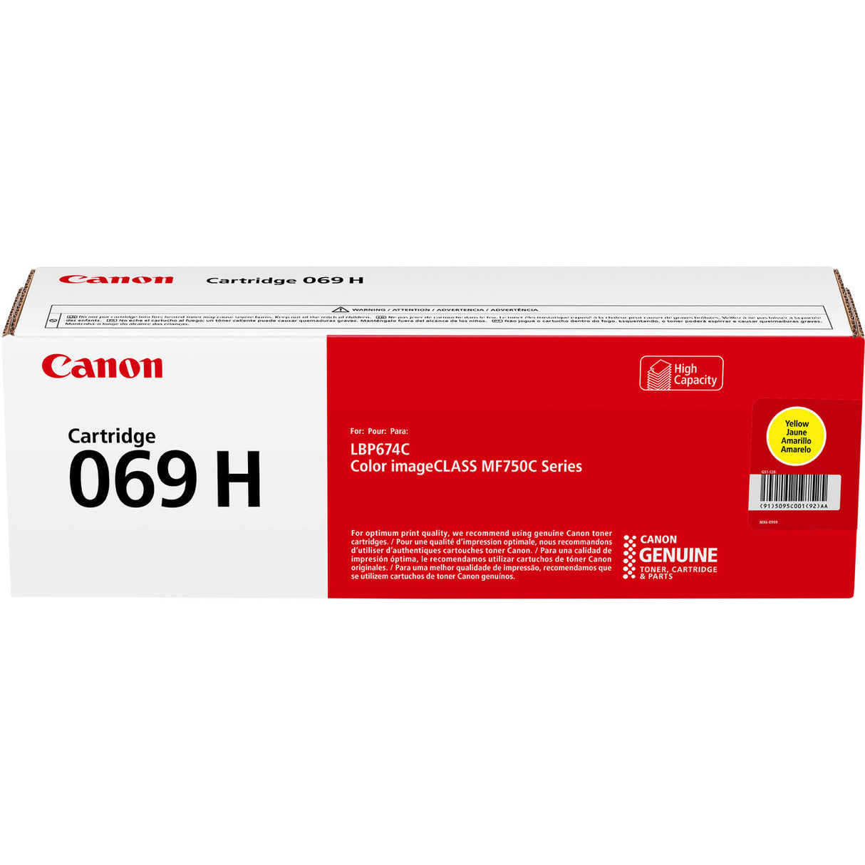 Canon Toner Cartridge 069 H Yellow