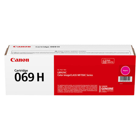 Canon 069H 5096C001 High-Capacity Magenta Toner Cartridge