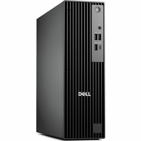 Dell Pro QCS1250 Desktop Computer - Intel Core Ultra 5 235 - 8 GB - 256 GB SSD - Slim PC - Standard Black - Intel Chip - Windows 11 Pro - Intel DDR5 SDRAM - English (US) Keyboard - 180 W