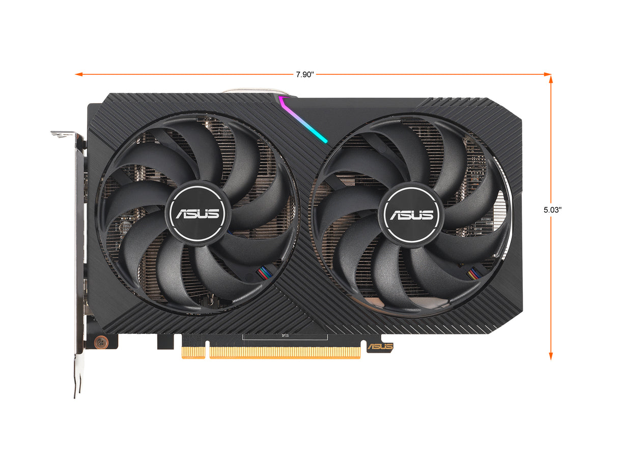 ASUS Dual Radeon RX 6500 XT Video Card DUAL-RX6500XT-O4G