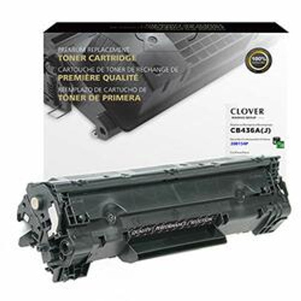 Clover Technologies CIG Remanufactured Extended Yield Toner Cartridge (Alternative For HP CB436A, 36A) (3,000 Yield) (200154P)