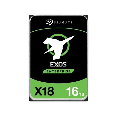 Seagate Exos X18 16TB Enterprise HDD - CMR 3.5 Inch Hyperscale SATA 6Gb/s,  7200 RPM, 512e and 4Kn FastFormat, Low Latency with Enhanced Caching