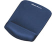 PlushTouch Mouse Pad with Wrist Rest, Foam, Blue, 7-1/4 x 9-3/8