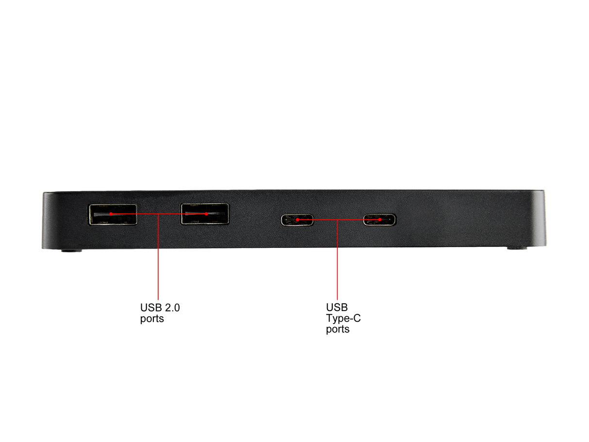 StarTech.com SV211HDUC 2 Port USB C KVM Switch - 4K 60Hz HDMI - Compact Dual Port UHD USB Type C Desktop Mini KVM Switch with USB C Cables - Bus Powered - MacBook iPad Pro ThinkPad IdeaPad EliteBook