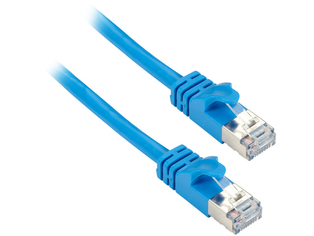 BLACK BOX CAT6APCS-020-BL CAT6A 500-MHZ STRANDED ETHERNET PATCH CABLE - SHIELDED (F/UTP), CM PVC, SLIMLINE