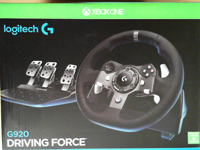 OPEN BOX - Logitech G920 Driving Force Racing Wheel and Floor Pedals, –