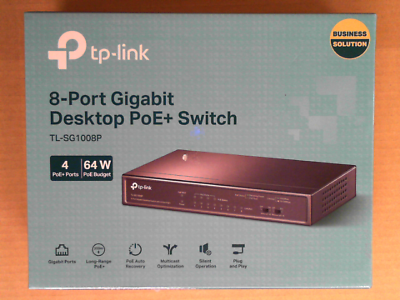 TP-LINK - Switch 8 ports Gigabit dont 4 POE - TL-SG1008P