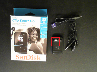 OPEN BOX - SanDisk 32GB Clip Sport Go MP3 Player, Blue - LED Screen and FM Radio - SDMX30-032G-G46B 32GB Blue