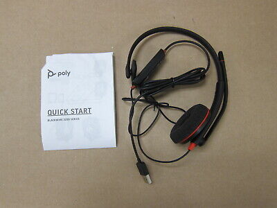 Plantronics c3220 blackwire stereo usb headset ms discount skype