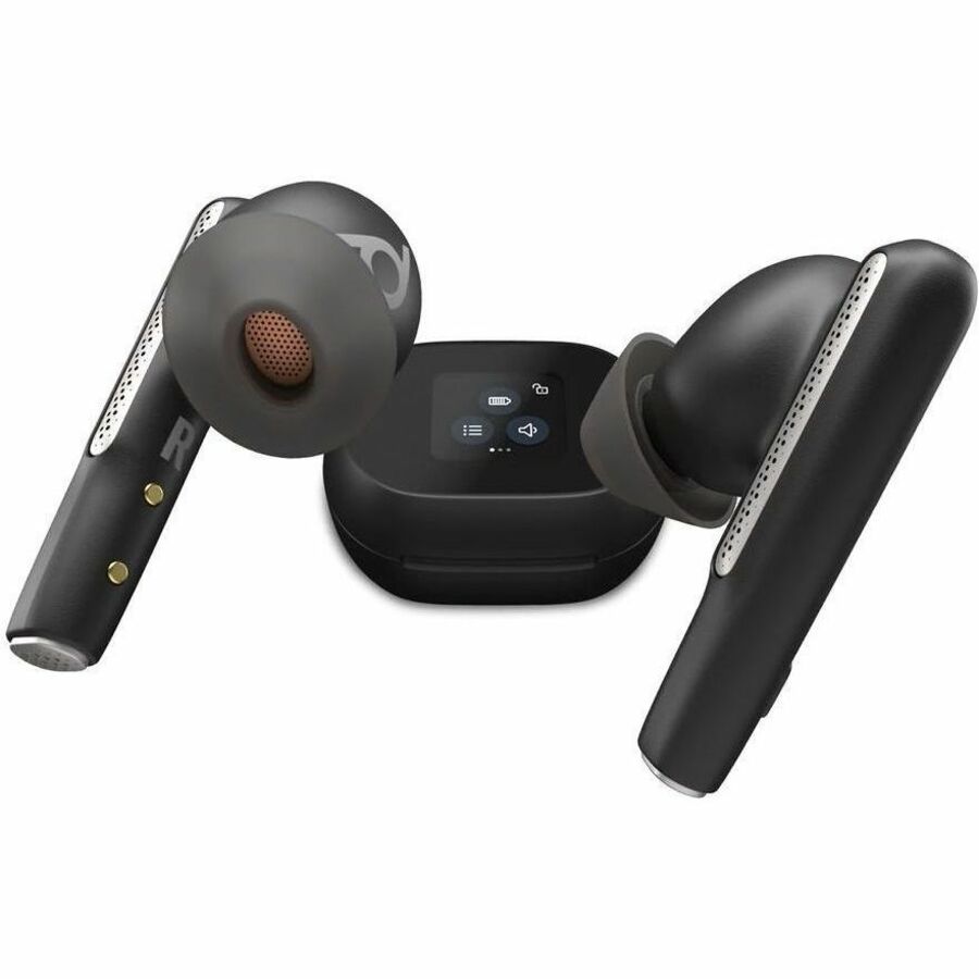 Poly Voyager Free 60+ UC Earset - Google Assistant, Siri - Stereo - True Wireless - Bluetooth - 20 Hz - 20 kHz - Earbud - Binaural - In-ear - Noise Canceling - Black