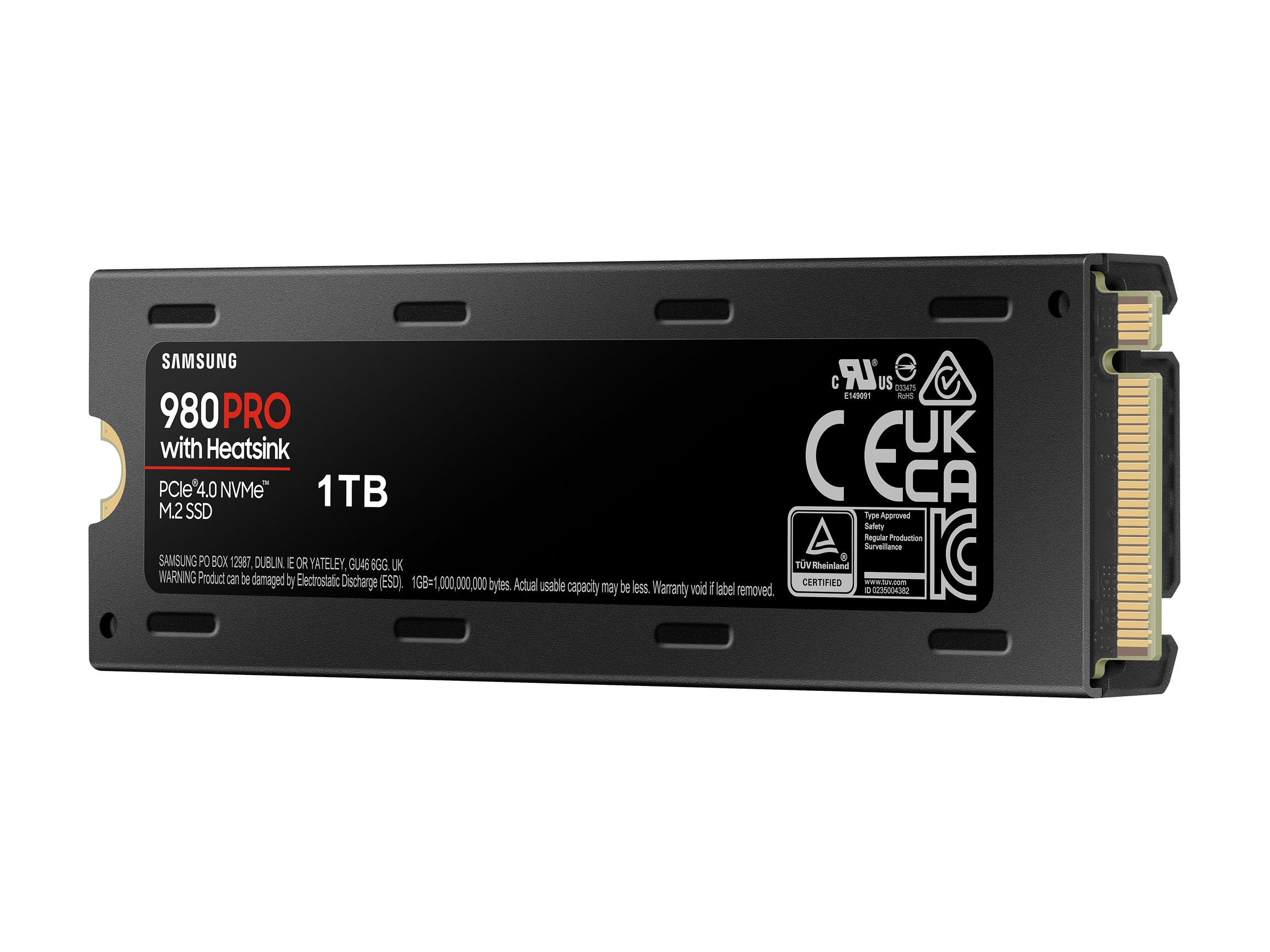 SAMSUNG 980 PRO SSD with Heatsink 1TB, PCIe 4.0 M.2 2280, Speeds