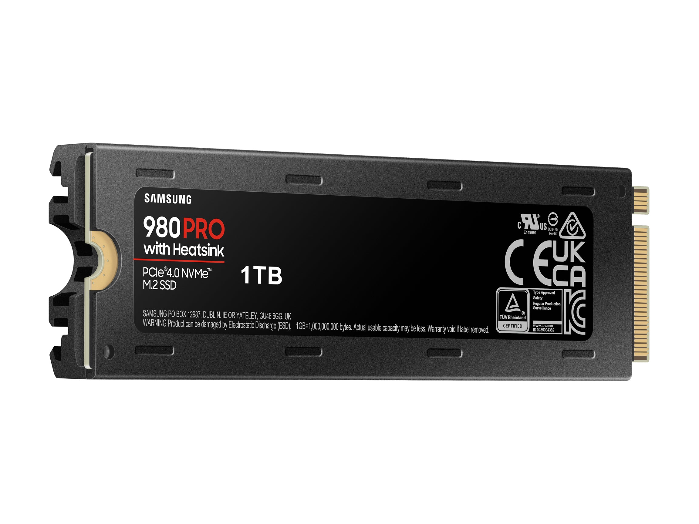 SAMSUNG 980 PRO SSD with Heatsink 1TB, PCIe 4.0 M.2 2280, Speeds