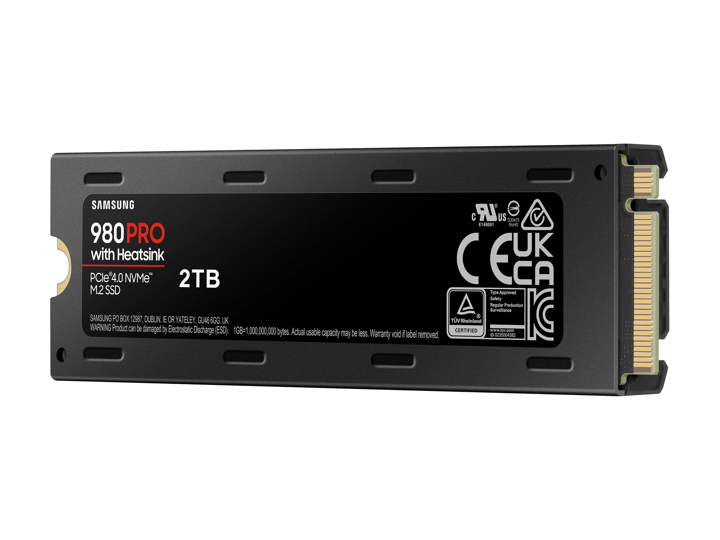 SAMSUNG 980 PRO SSD with Heatsink 2TB, PCIe 4.0 M.2 2280, Speeds