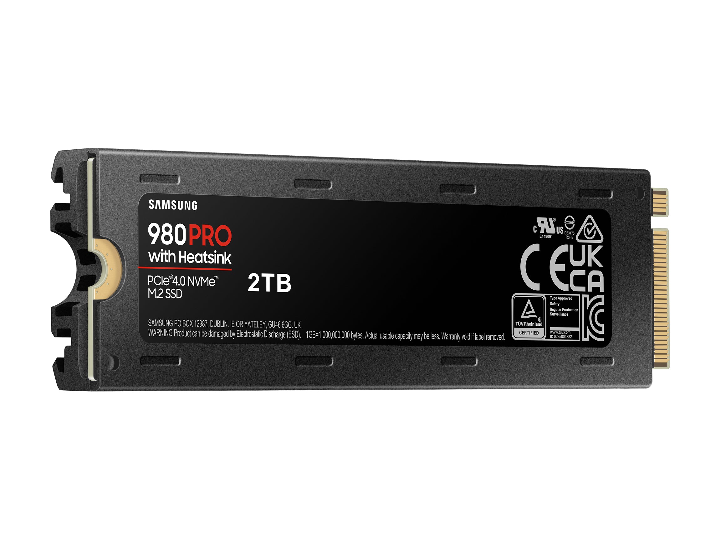 SAMSUNG 980 PRO SSD with Heatsink 2TB, PCIe 4.0 M.2 2280, Speeds