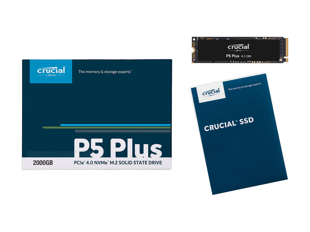 Crucial P5 Plus M.2 2280 2TB PCI-Express 4.0 x4 NVMe 3D NAND Internal Solid State Drive (SSD) CT2000P5PSSD8