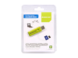 IOGEAR GFR204SD 10-in-1 USB 2.0 SD/ MicroSD/ MMC Card Reader/ Writer (Green/ Gray)