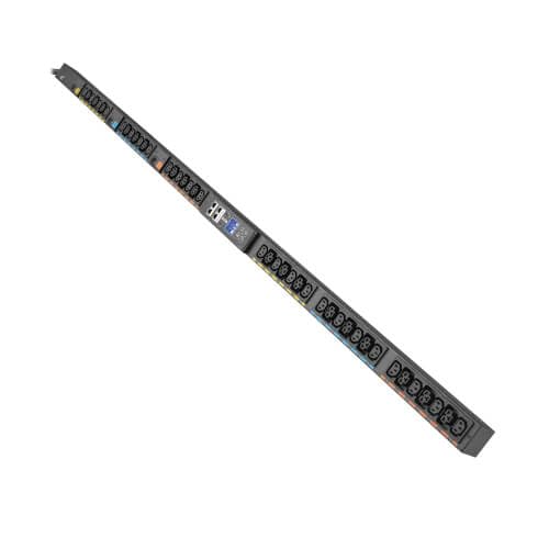 Eaton 3-Phase Metered Input Rack PDU G4, 120/208V, 42 Outlets, 24A, 8.6kW, L21-30 Input, 10 ft. Cord, 0U Vertical