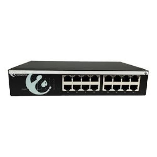 Amer Switch - 16 Ports - Unmanaged - Desktop, Black (SGRD16)