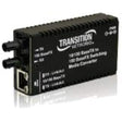Transition Networks Mini M/e-psw-fx-02 Media Converter - 1 X Network [rj-45] - 10/100base-tx, 100base-fx - Wall Mountable, Rack-mountable
