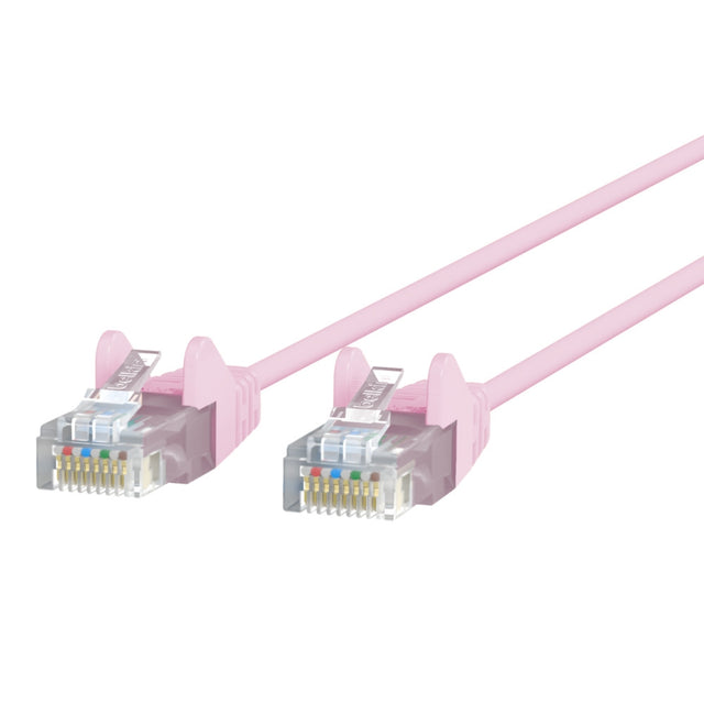 Belkin Slim - Patch Cable - 6 Ft - Pink