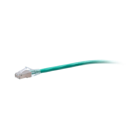 C2G 20ft (6.1m) TAA-Compliant F-Series Cat6a Snagless Shielded (STP) Network Cable - Green