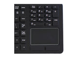 Adesso AKB-270UB SlimTouch Antimicrobial Waterproof USB Compact size Touchpad  keyboard, 15.50x 5.50x 0.43 (Black)