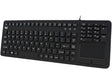 Adesso AKB-270UB SlimTouch Antimicrobial Waterproof USB Compact size Touchpad  keyboard, 15.50x 5.50x 0.43 (Black)