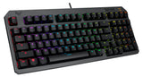 ASUS TUF Gaming K3 Gen II keyboard - compact 97-key layout, optical-mechanical RGB Red (Linear) switches, detachable top plate, and Aura Sync