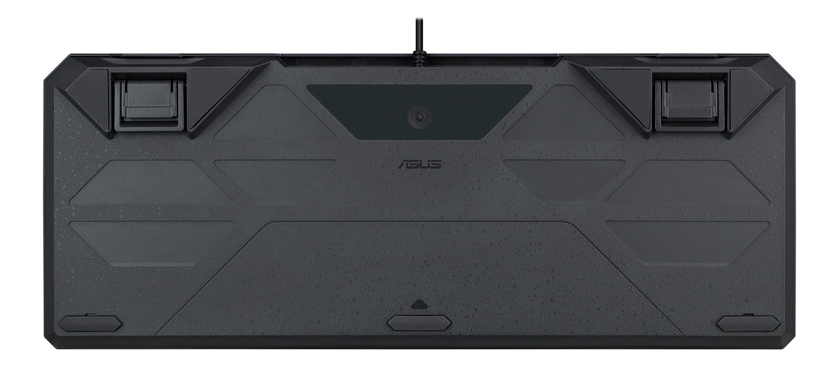 ASUS TUF Gaming K3 Gen II keyboard - compact 97-key layout, optical-mechanical RGB Red (Linear) switches, detachable top plate, and Aura Sync