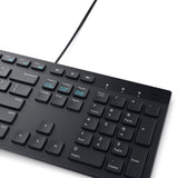 Dell Wired Keyboard and Mouse - KM300C - USB Keyboard - Black - USB Cable Mouse - Optical - 1000 dpi - 3 Button - Black - Mute, Volume Down, Volume Up Hot Key(s) - Compatible with Mac, PC