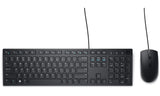 Dell Wired Keyboard and Mouse - KM300C - USB Keyboard - Black - USB Cable Mouse - Optical - 1000 dpi - 3 Button - Black - Mute, Volume Down, Volume Up Hot Key(s) - Compatible with Mac, PC